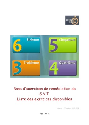 exercices de remediation Book