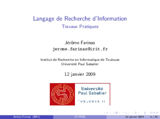 langage perl Book