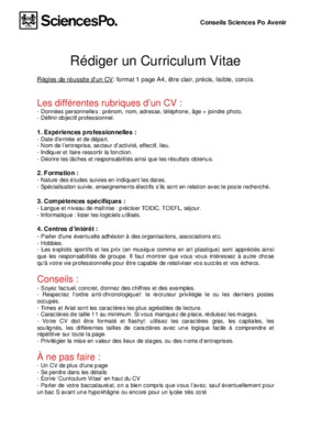 rediger curriculum vitae Book