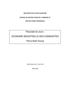 economie ensmp Book