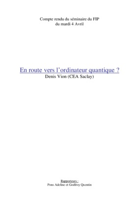 ordinateur quantique Book