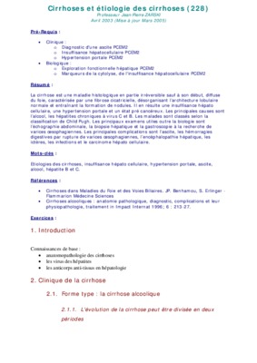 cirrhoses Book