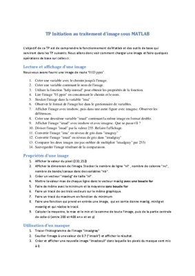 cours traitement image et code matlab Book