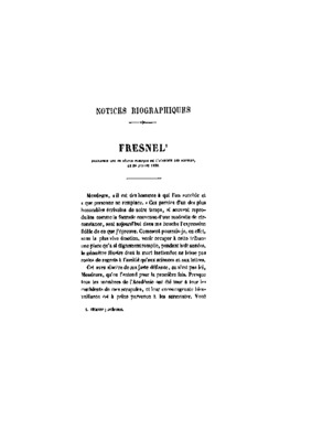 notice chauffahe fresnel Book