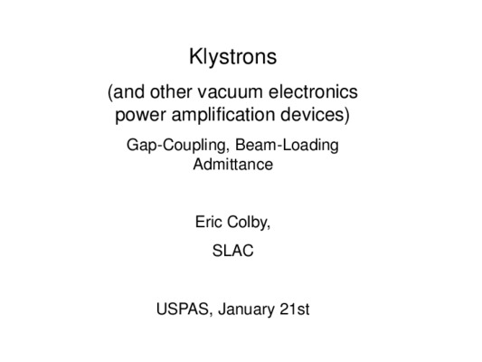 klystrons Book