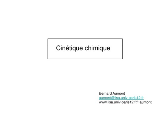 loi d_ arrhenius etude de la variation de la constante de vitesse k d_ une reaction chimique avec la temperature Book