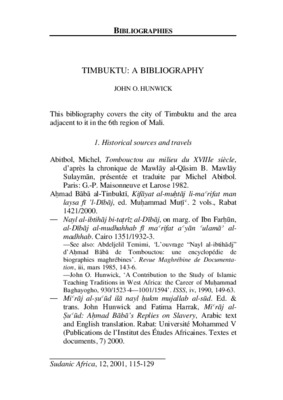 timbuktu Book