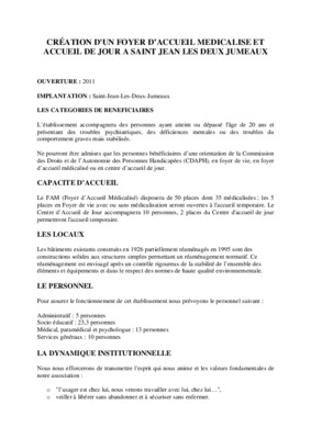 projet creation d un accueil de jour en gerontologie Book