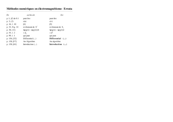 methodes numeriques en electromagnetisme methodes des moments Book