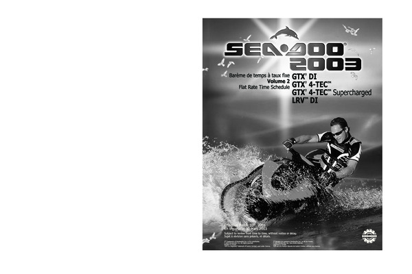 2003 seadoo gtx Book