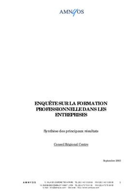 memoire de formation professionnelle dans les entreprises Book