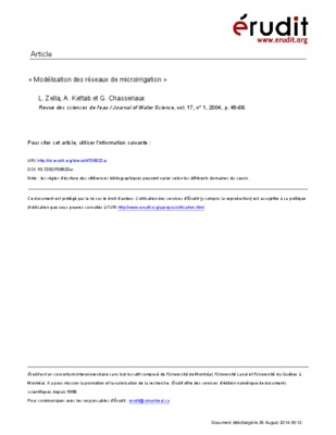 dimensionnement systeme irrigation Book