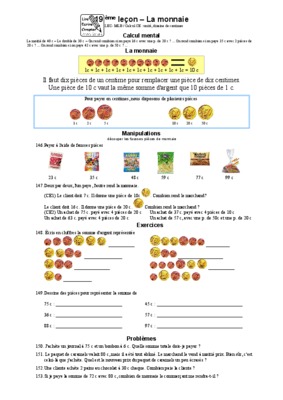 lecon anglais monnaie Book