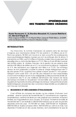 traumatismes cranien Book
