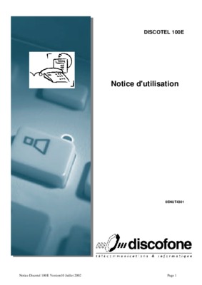 discotel 80 notice Book
