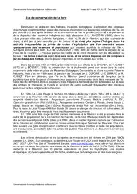 conservation de la flore insitu Book