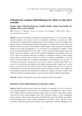 allelochimiques Book