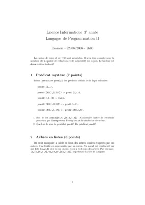 sujet examen informatique licence 1 Book