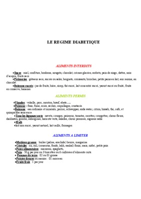 regime diabetique Book