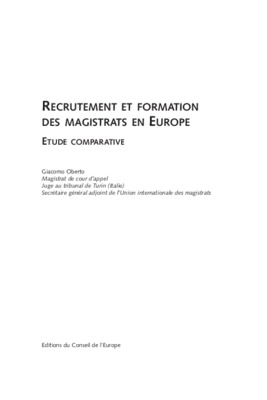 non magistrats Book