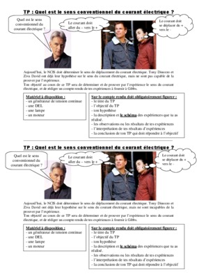 sens conventionnel du courant Book