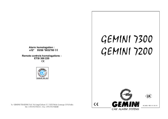 gemini 7203 Book