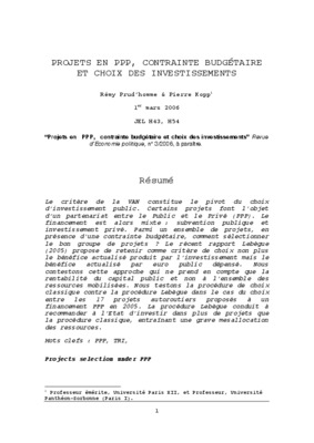 rationnalisation du choix budgetaire Book