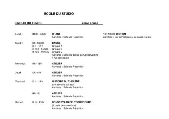 ecole studio Book