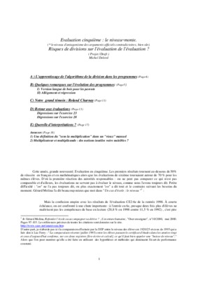 evaluation cm1 divisions Book