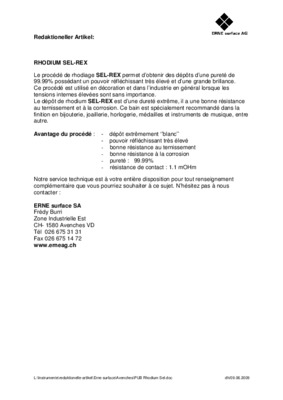 ou trouver du rhodium Book