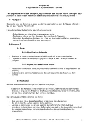 bts organisation planification chapitre 4 Book