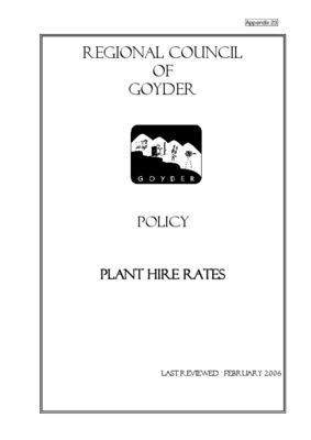 goyder Book
