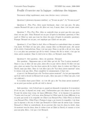 les enigmes et solutions Book