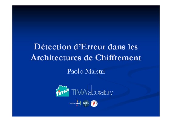 erreur dans le circuit de detection de la position Book