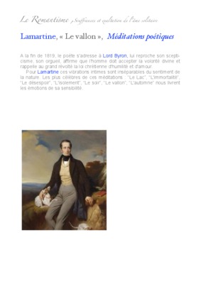 le vallon lamartine Book