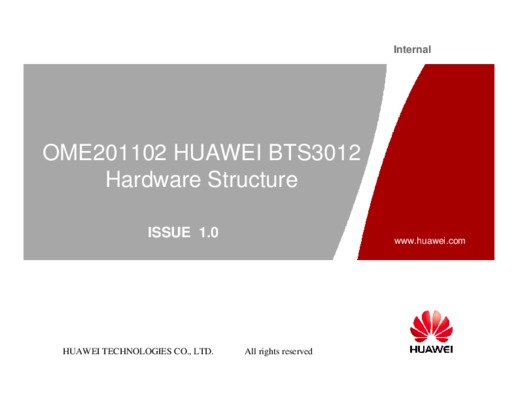 huawei bts hardware structure Book