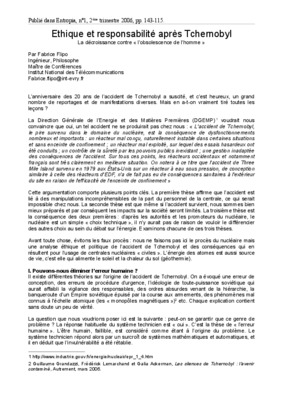 ethique et responsabilite Book