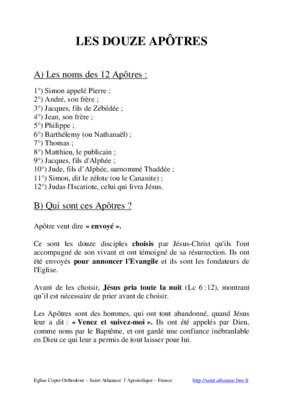 saints douze apotres Book