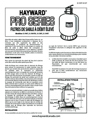 filre a sable hayward reference sp0704te Book
