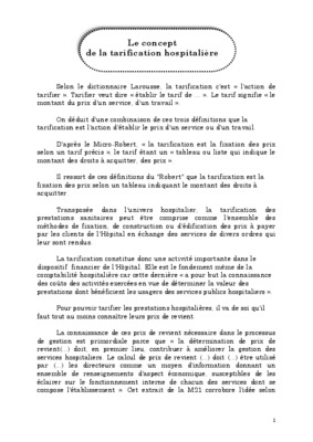 tarification des hopitaux et tpa Book