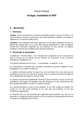 vertiges trouble Book