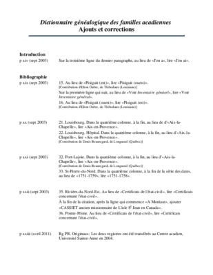 acadiennes Book