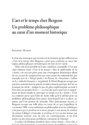 bergson et le temps Book