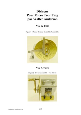 calculer tour de diviseur dengrenage Book