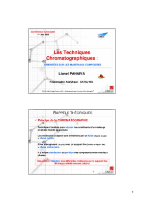 exercices du chromatographiques Book