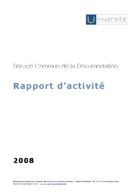 rapport d activite Book