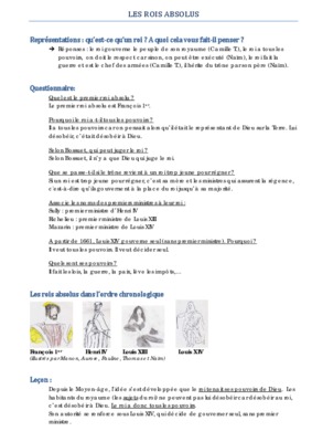 controle cm1 les rois absolus Book