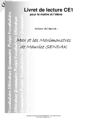 max et les maximonstres Book