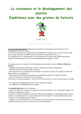 developpement et croissance des plantes Book