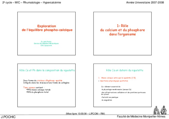 role du calcium dans l_organisme Book